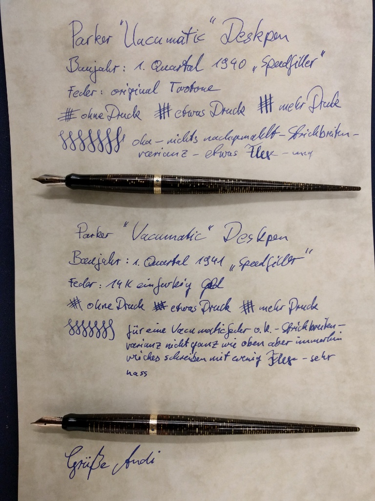Vacumatic Deskpens