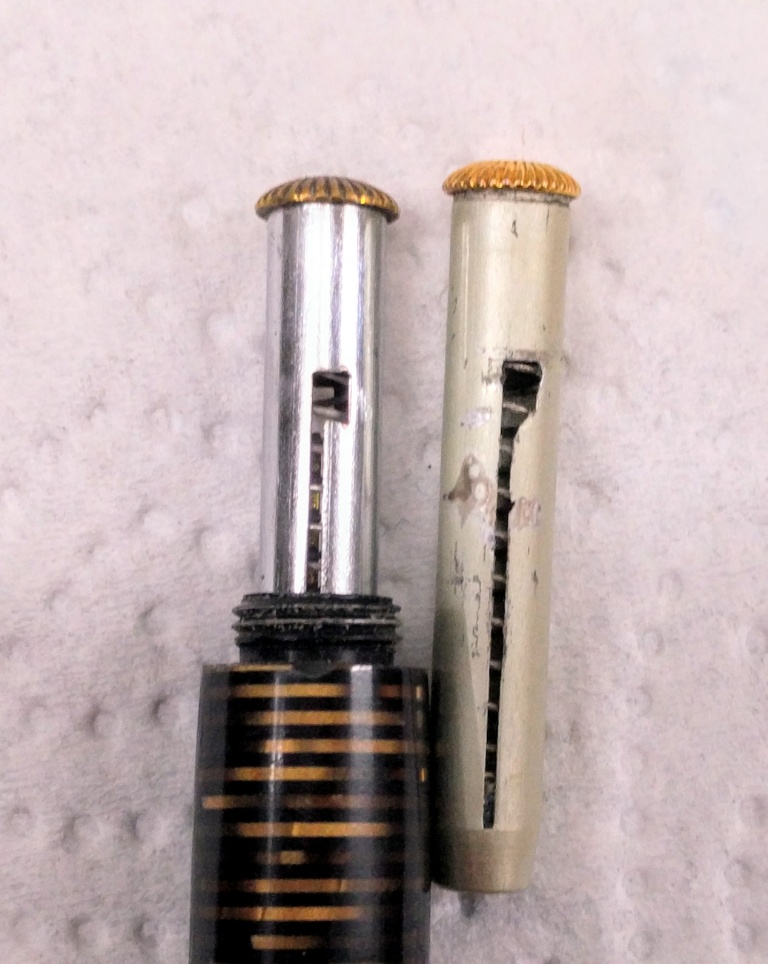 Lockdown-System, links gut, rechts das vom &quot;golden web&quot;