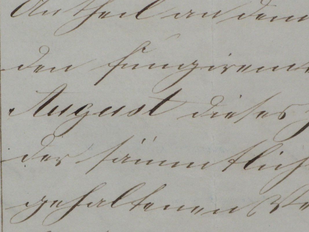 Schrift von 1858, da wurde sämtlich noch mit 2m geschrieben, Namen und Daten jedoch in lateinischer Schrift