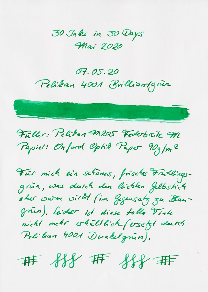 30 Inks in 30 Days 07.05.20 Pelikan 4001 Brilliantgrün.jpg