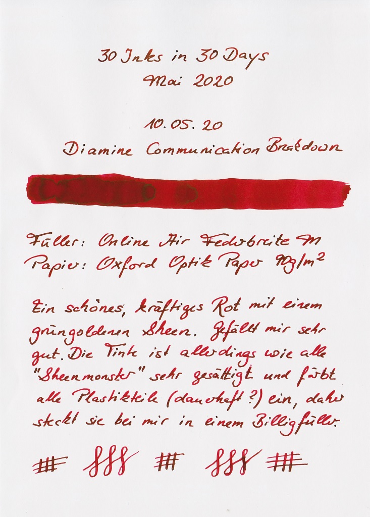 30 Inks in 30 Days 10.05.20 Diamine Communication Breakdown.jpg