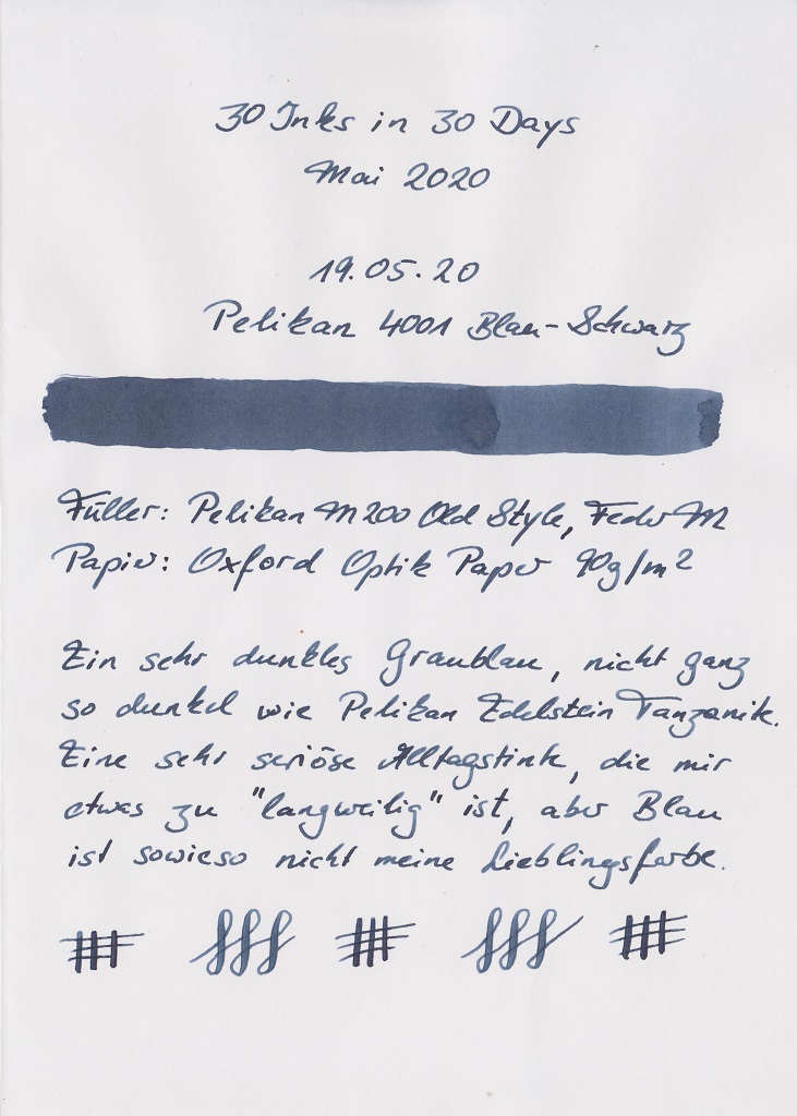 30 Inks in 30 Days 19.05.20 Pelikan 4001 Blau-Schwarz.jpg