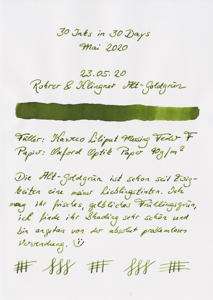 30 Inks in 30 Days 23.05.20 Rohrer & Klingner Alt-Goldgrün.jpg