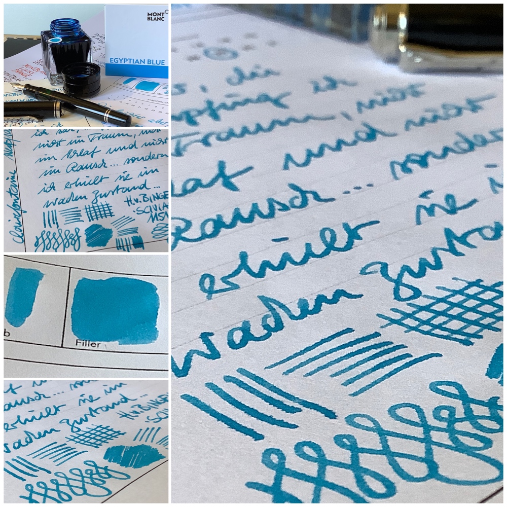 Tag 29 Montblanc - Egyptian Blue (weißes Papier)