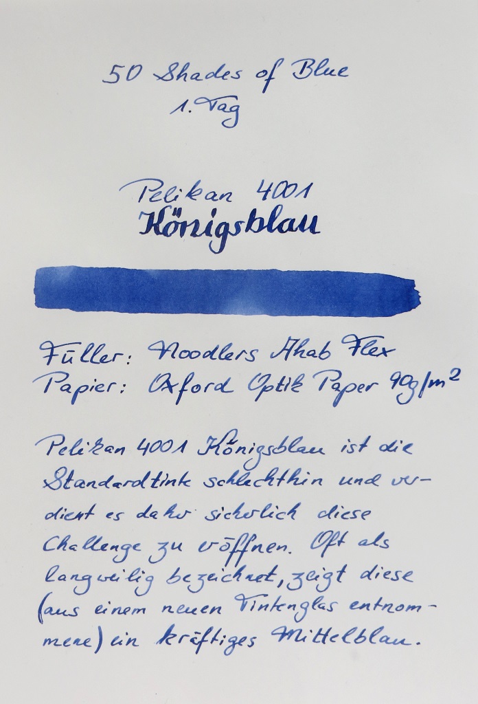 50 Shades of Blue - Pelikan 4001 Königsblau I.jpg