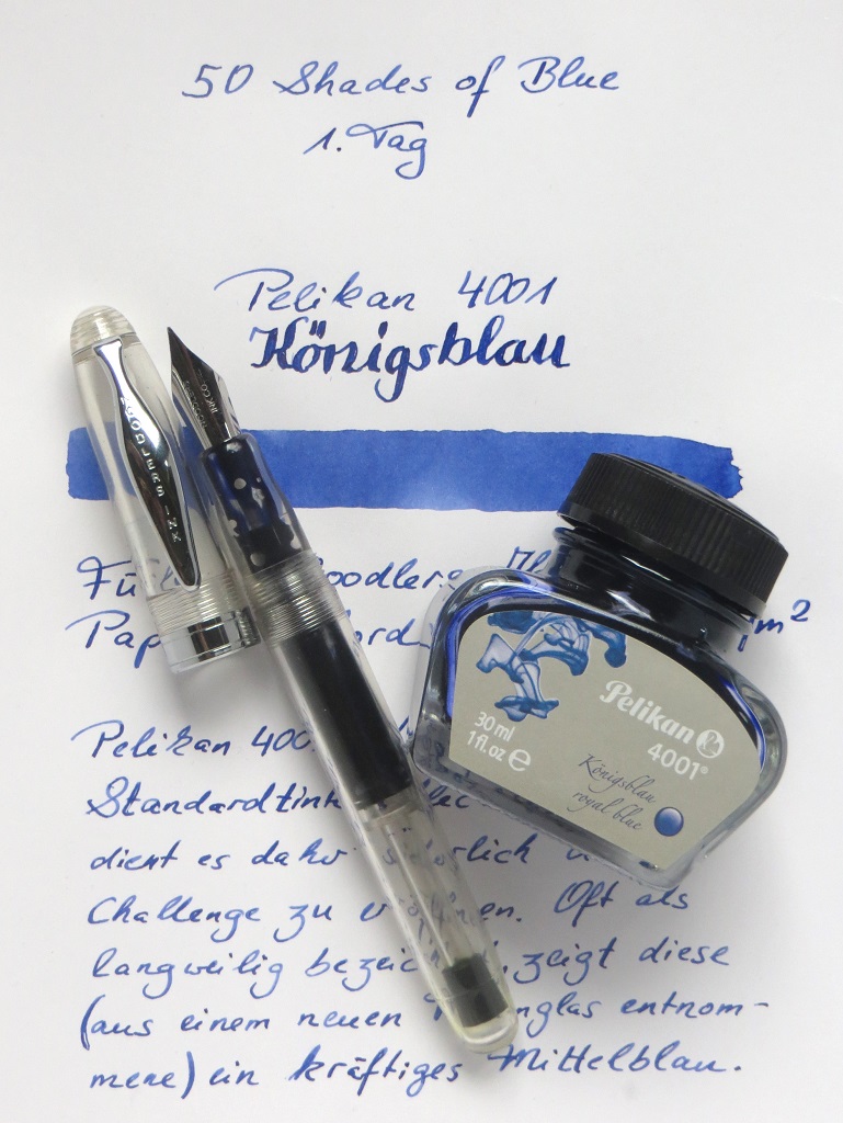 50 Shades of Blue - Pelikan 4001 Königsblau II.jpg