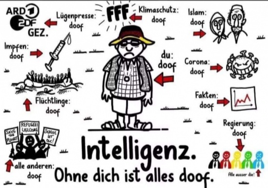 Ohne Intelligenz ist alles doof.