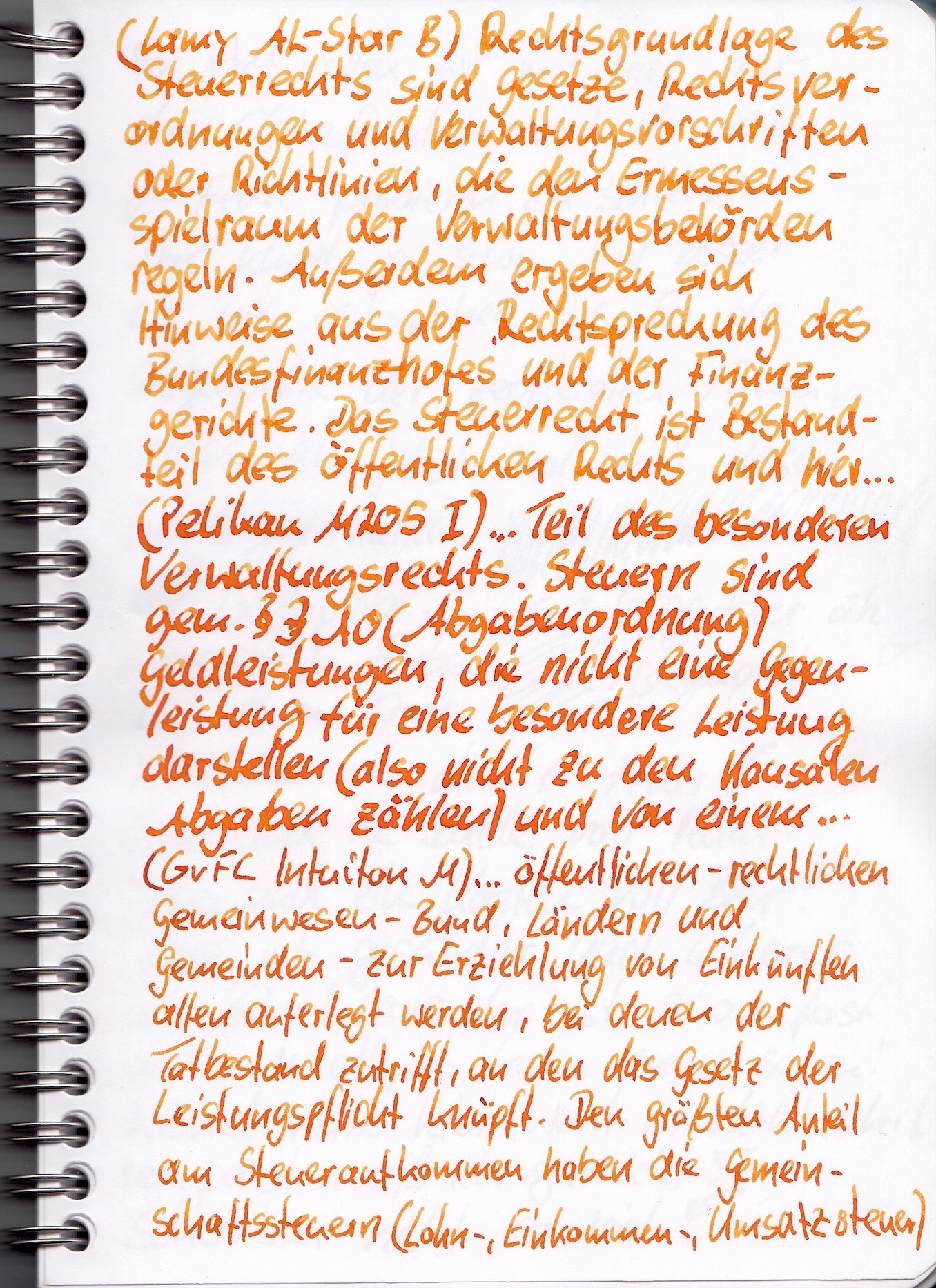 Diamine Autumn Oak auf Clairefontaine