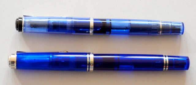 Der M605 Marine und der M200 Demonstrator blau/silber im Vergleich