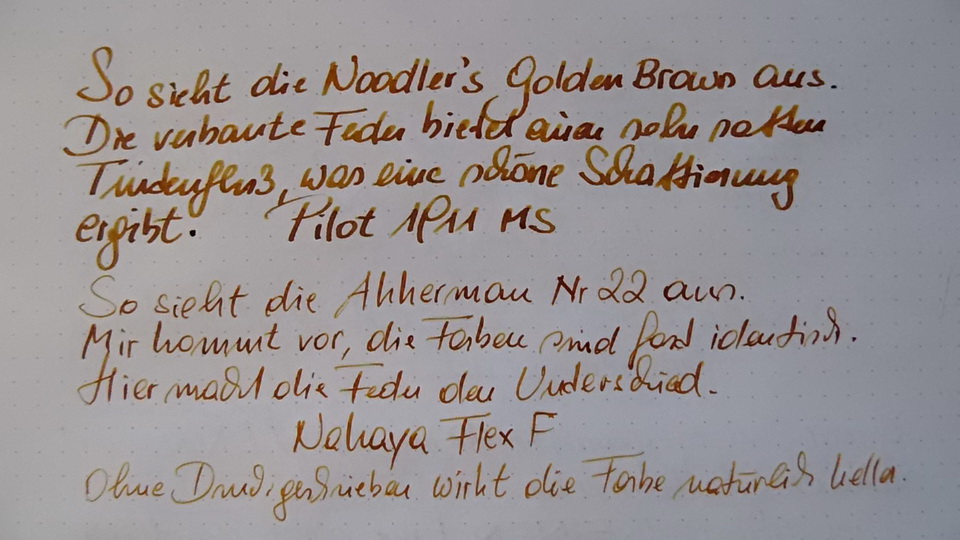 Noodler's vs Akkerman