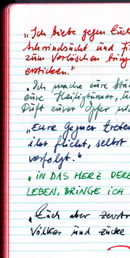 Der Herkunft des Buches entsprechend: mal die Leviten vorlesen ;)
