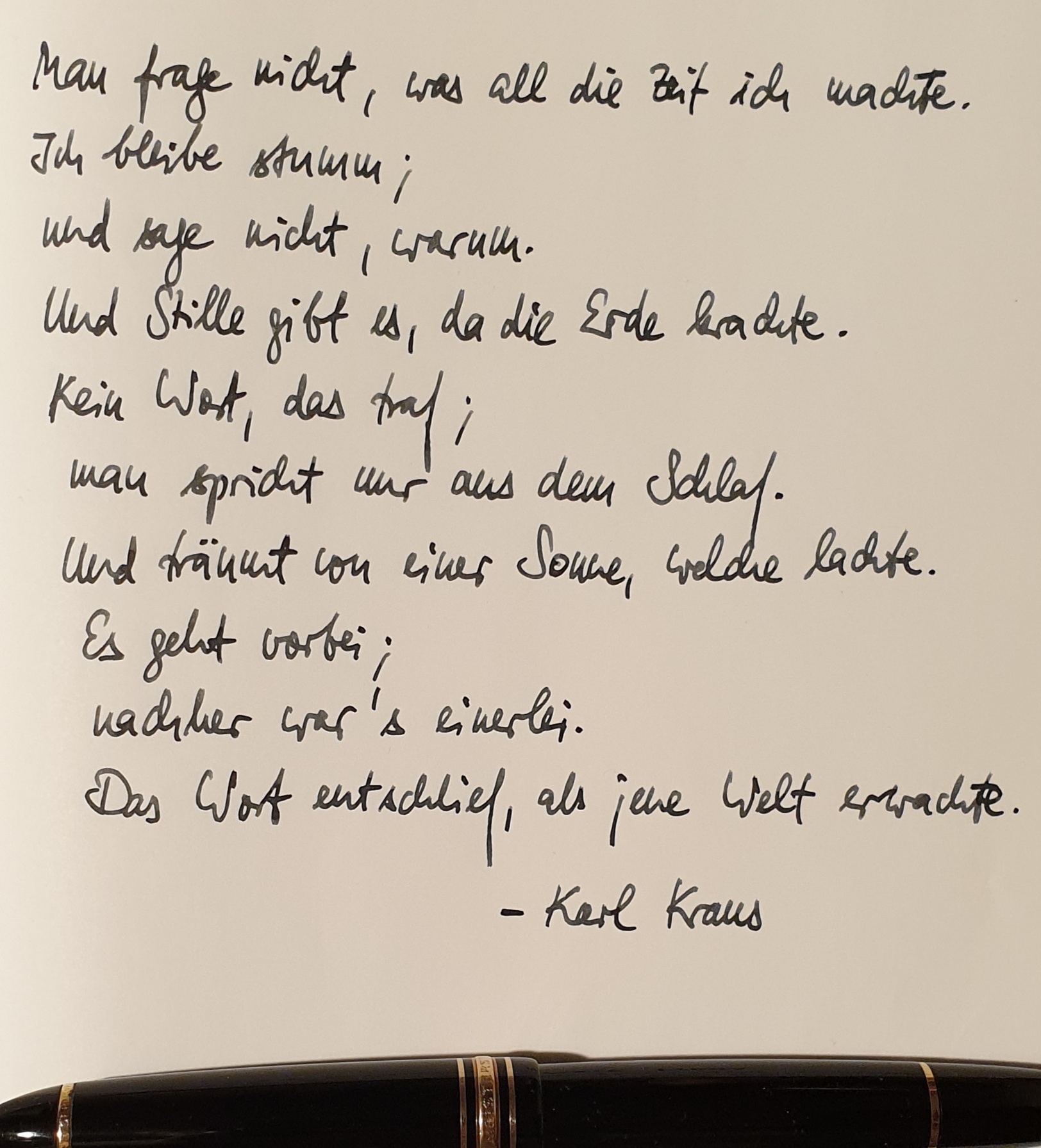 Man frage nicht (1933, Karl Kraus)