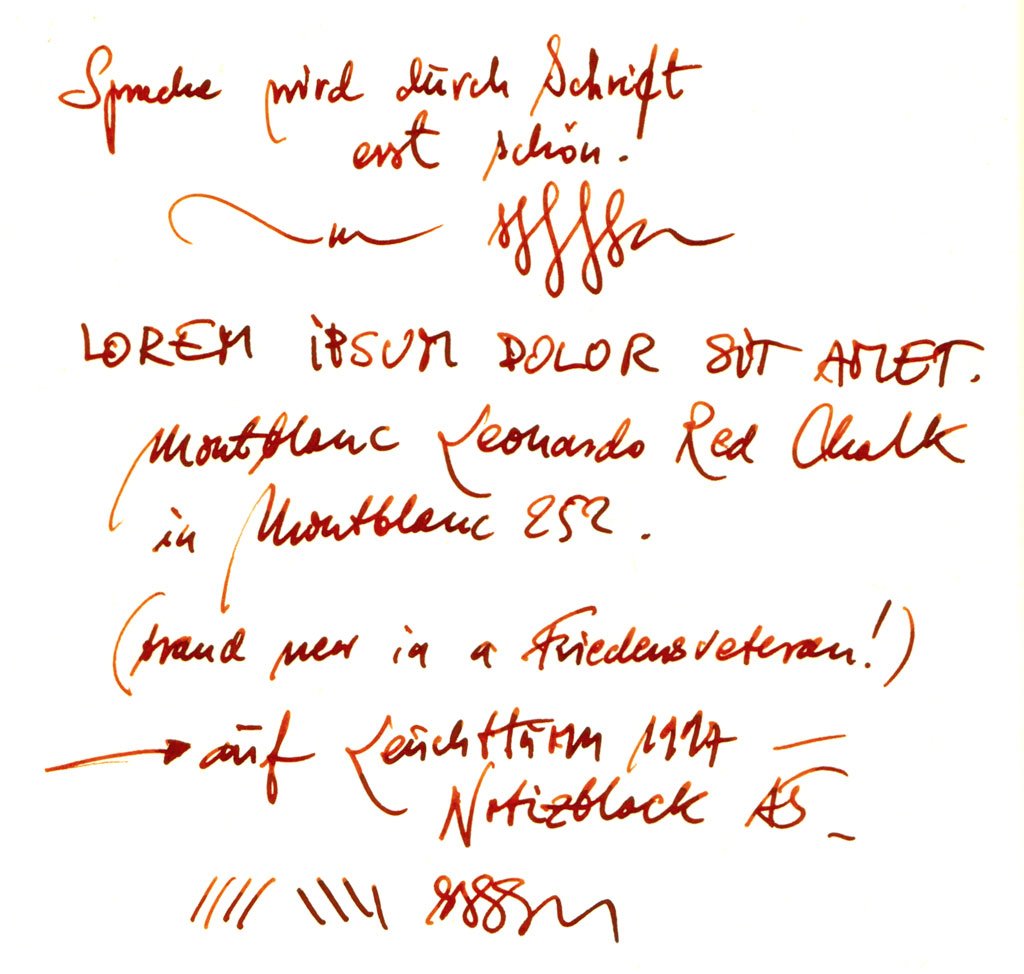 …in einem Leuchtturm-Notizblock A5.
